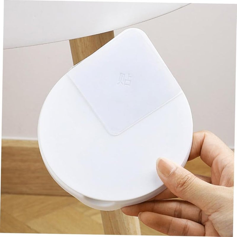 Stainless Steel Rotating Windproof Ashtray Cover Self Adhesive Hidden Mount for Office Desk - Image 5